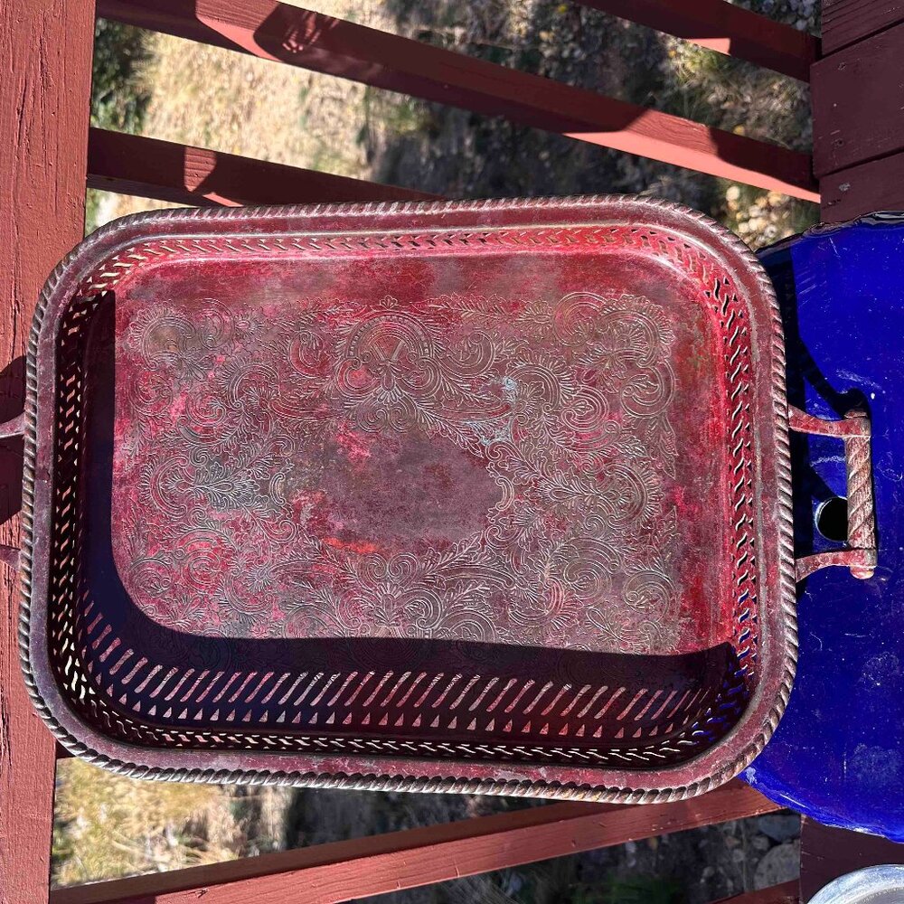 Maroon Bronze Tray